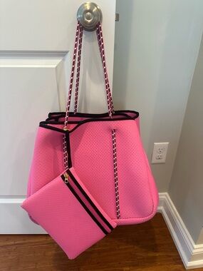 Annabel Ingall Sporty Spice Tote in pink.
